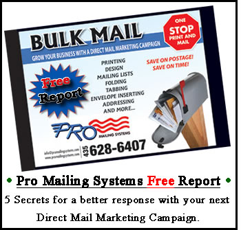 Pro Mailing Systems Free Report Postcard